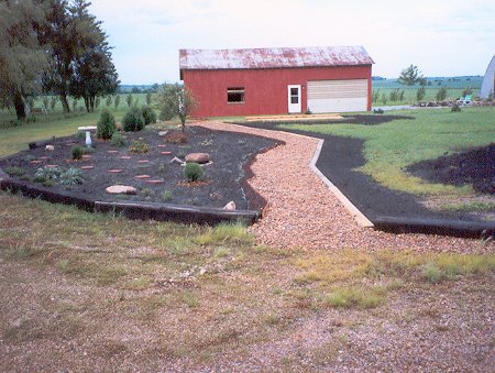 Rock walks and lawn work  took place in 1994