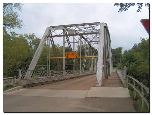 Single Lane bridge over the Cannon River, Cannon Falls, MN