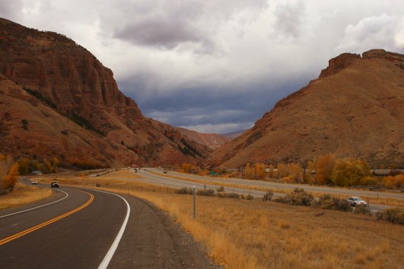 Entering the Weber River Canyon from the east
