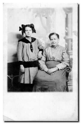 Beulah Bell Lock and her mother