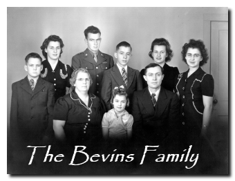 Bevins Family about 1944