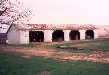 Machine shed viewed from the east