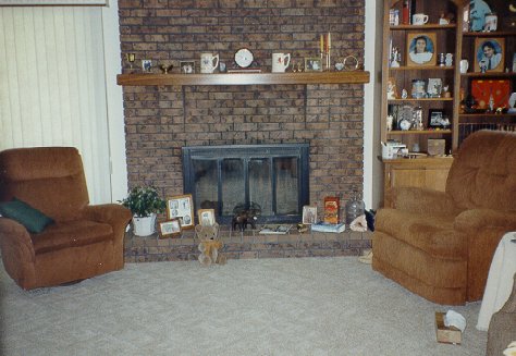 Even the fireplace brick looked lighter