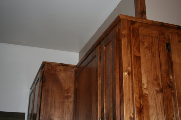 Trim on top of cabinets