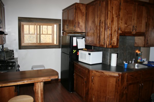 Sink and Refrigerator wall