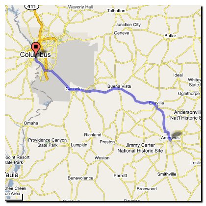 Route for Friday