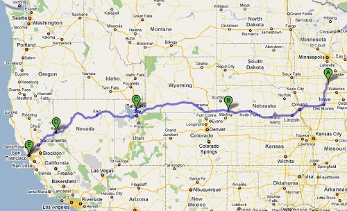 Our 2008 Vacation Route